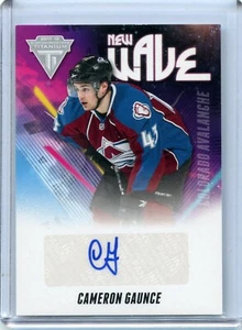 2011-12 Panini Titanium New Wave Autographs #47 Cameron Gaunce - Picture 1 of 2