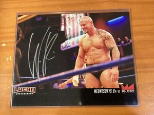 White Rabbit Killer Kross Autograph 8x10 Wrestling Photo WWE Leaf Certified RARE - Picture 1 of 4