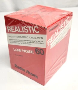 NEW SEALED 12-Pack Realistic SuperTape Low Noise Type I High Fidelity LN-60 Cass - Picture 1 of 4