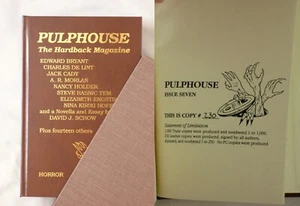 Signed 25x #'d 1st Ed PULPHOUSE HARDBACK MAGAZINE ISSUE 7 Spring 1990 SLPCSE HC - Picture 1 of 4