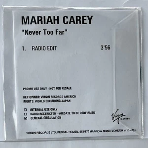 Mariah Carey, Never Too Far, Single, UK, CDr, 2001 - Picture 1 of 4