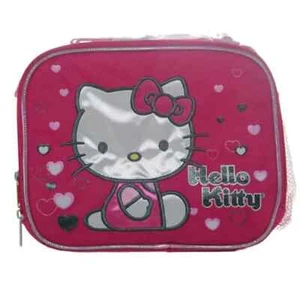Brotzeittasche - Hello Kitty - Lonely Hearts rosa Mädchen Geschenke neue Hülle - Bild 1 von 3
