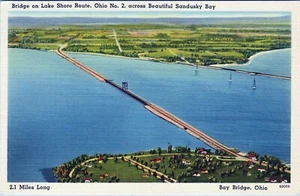 Lake Shore Route Bay Bridge Ohio No.2 Postcard 69066 Unposted - Picture 1 of 2