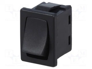20mΩ Pos: 2 negro SPST NC + NO CW 6A/250VAC ON-OFF ROCKER - Imagen 1 de 1