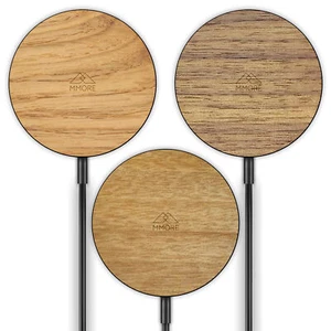 Wireless Charger Mag Safe BLACK Wireless Charger - Wood - Photo 1 sur 8