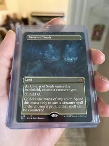 CAVERN OF SOULS BORDERLESS X1 NM DOUBLE MASTERS 2022 MTG MAGIC MYTHIC - Picture 1 of 2