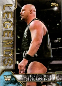 2017 Topps Legends of WWE Wrestling Card #86 Stone Cold Steve Austin - Picture 1 of 2