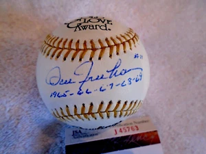 BILL FREEHAN Signed Gold Glove Baseball -JSA Authenticated - Picture 1 of 2