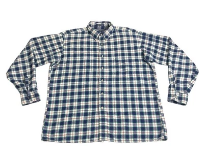Винтажная мужская фланелевая рубашка Van Heusen Winterweights L клетчатая гранж для улицы 90-е - Изображение 1 из 4