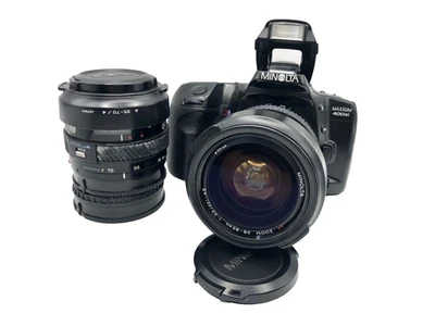 MINOLTA 400si 500si 35mm Film Camera 35-70mm F/4 & 28-85mm F/3.5-4.5 set DDP - Image 1 of 4