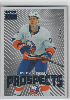 KYLE MACLEAN 2024-25 SKYBOX METAL UNIVERSE PROSPECTS NOVATO 1/1 ESTRELLA DIAMANTES - Imagen 1 de 2