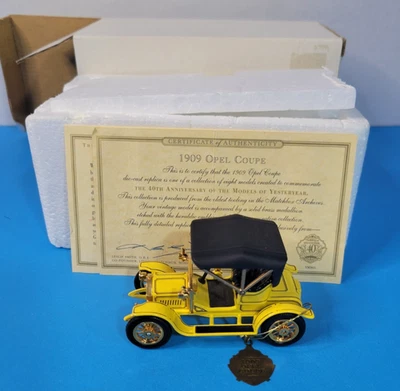 Matchbox Yesteryear - YMS03-M 1909 Opel Coupe Yellow Diecast Model Car - Image 1 of 4