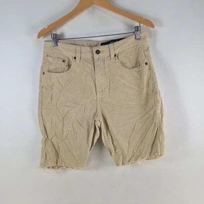 Insight mens corduroy shorts 30 beige cotton zip fly 117041 - image 1 of 4