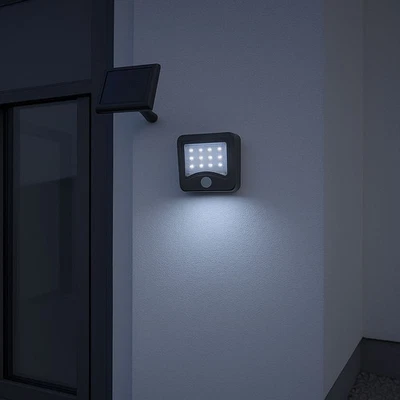 Müller-Licht LED Solar Gartenleuchte Fluter 1,5W 125lm 6500K Tageslicht Sensor - Bild 1 von 4