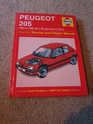 Peugeot 205 Petrol (83 - 95) - Haynes Service and Repair Manual ( 0932) - Image 1 of 2