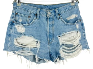 LEVI'S STRAUSS&CO 501 Damen Denim Freizeit Shorts Blau Größe W30 - Bild 1 von 10