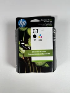 Original HP 62 schwarz & dreifarbige Tinte N9H64FN Combo-Set Ablaufdatum Nov 2026 VERSIEGELT - Bild 1 von 6