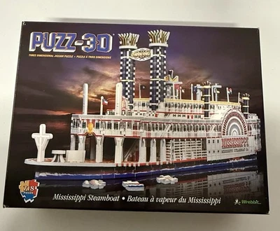 Wrebbit Puzz 3D Puzzle Mississippi Steamboat Boat 718 Pieces Complete!  *MINT* - Image 1 of 2
