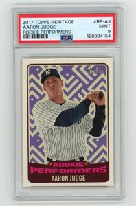 PSA 9 Aaron Judge 2017 Topps Heritage Rookie Performers #RP-AJ RC Yankees - Imagen 1 de 2