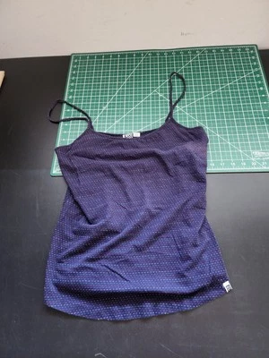 Camiseta sin mangas de verano Roxy azul oscuro para mujer talla L Top correa de espagueti adelgazante playa Foto 1 de 4