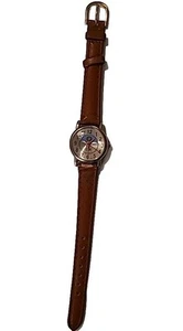 Ladies Quartz Watch Sun Blue Sky Dial Japan Movement New Battery Works - Picture 1 of 6