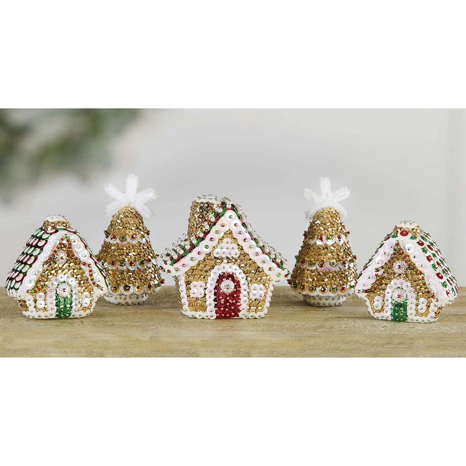 Herrschners® Jolly Gingerbread Sit Set Kit de Lentejuelas Foto 1 de 1
