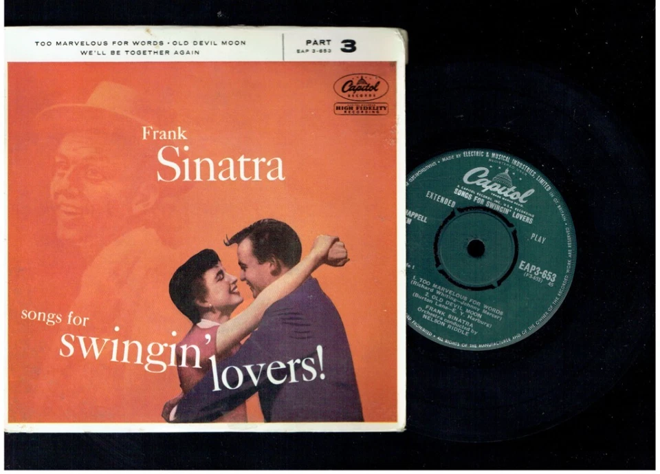 FRANK SINATRA SONGS FOR SWINGING LOVERS PART 3 EP TOO MARVELOUS FOR WORDS - Image 1 of 1