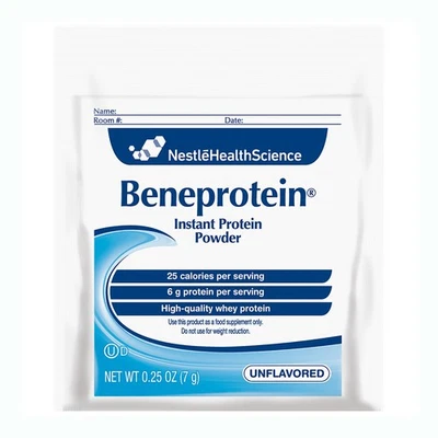 Suplemento oral Nestlé Beneprotein sin sabor paquete de 7 gramos 75 quilates Foto 1 de 4