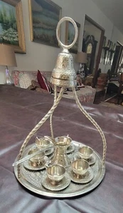 Turkish Coffee Set & Server for six, Beautiful Middle Eastern Decor  - Picture 1 of 5