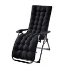 (Black) Chaise Lounge Cushion Non-Slip Practical Sun Lounger Cushion