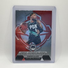 2022-23 Panini Mosaic Damian Lillard Epic Performers Insert #11 Trail Blazers