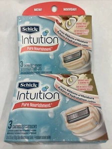 2 Schick® Intuition Pure Nourishment CoconutMilk Almond 6 Cartridges Totally - Picture 1 of 2