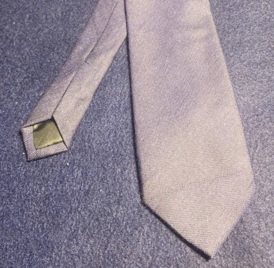 Corbata vintage Clericci para hombre azul marino lisa delgada 100 % poliéster 58" x 2,75" Foto 1 de 3