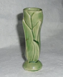 Vintage 1940s Green Shawnee #1115 Cermaic Art Deco Bud Vase Near Mint Cond H - Picture 1 of 7