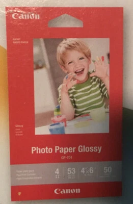 2-Canon PIXMA GP-601 Inkjet Photo Paper Glossy 4 X 6 inch 50 Sheets in Package - Image 1 of 2