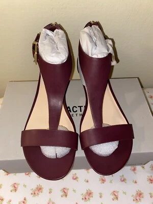 KENNETH COLE реакции большой Gal сандалии на танкетке женский размер США 7,5 бордовый новый с Ярлыками ** - Изображение 1 из 4