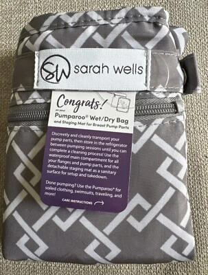 Bolsa húmeda/seca Pumparoo para piezas de extractor de leche gris nueva en plástico Foto 1 de 4