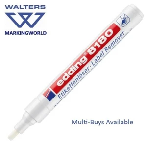 Edding 8180 Sticky Label Remover Marker | Easy, non-drip, label removal | 1 Pen - Picture 1 of 4