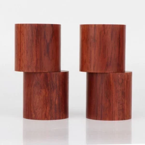 4pcs Rosewood Stand Pads HiFi Audio Speaker Box Chassis Isolation Feet 45*45mm - Picture 1 of 12