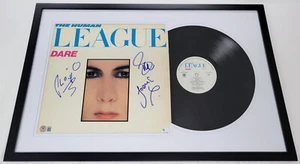THE HUMAN LEAGUE Band signiert DARE gerahmtes Vinyl kultiges Album Oakey Sulley +1 BAS - Bild 1 von 11