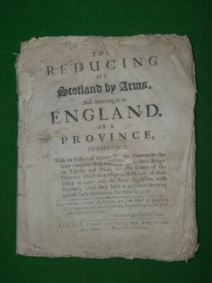 1705 THE REDUCING OF SCOTLAND BY ARMS & ANNEXING TO ENGLAND DARIEN GAP  * - Image 1 of 4