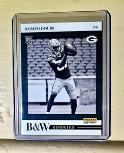 Romeo Doubs 2022 Panini NFL Black & White Rookies #38 Football Card 1 of 649 - Picture 1 of 2