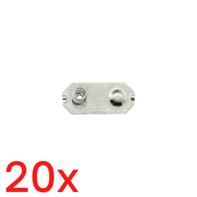 NERDLEVEL 20x Batteriekontakte Batterie Kontakt Feder Blech für Gameboy Classic Game Boy