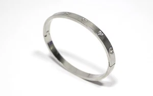 Bracelet For men women Stainless Steel Silver Fahsion Jewelry Gift accessories - Picture 1 of 5
