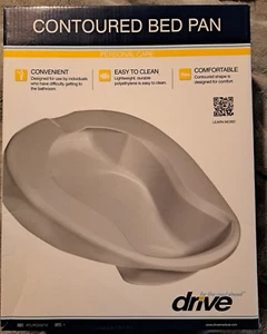 Drive Contoured Bed Pan  Lightweight Durable Polyethylene  New In Box - Picture 1 of 3