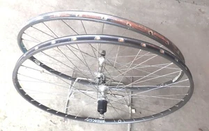 Coppia ruote 28" tubolari bici corsa cerchi AMBROSIO mozzi CAMPAGNOLO Brev. Int - Imagen 1 de 4