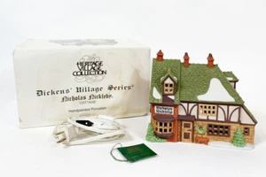 Department 56 Dickens Village Series NICHOLAS NICKLEBY COTTAGE -1988 w/Box 59250 - Picture 1 of 11