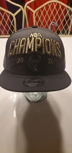 Milwaukee Bucks New Era NBA 2021 NBA Champion snapback hat gray  - Picture 1 of 5