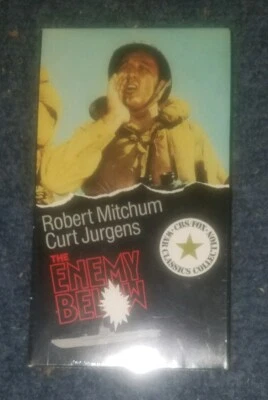 The Enemy Below VHS Tape SEALED NEW Robert Mitchum Curt Jurgens WW2 War Video - Image 1 of 4