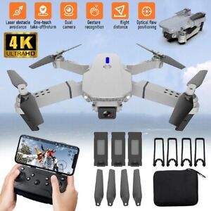 E88 RC Drone Adult Kids 4K Dual Camera Drone Foldable Drone Quadcopter WIFI FPV